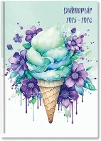 Toptimer 23.0014602 Diák zsebkönyv  papírborító b/6 heti 120x170mm fagyi 2025-2026 kép