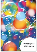 Toptimer 23.0014605 Diák zsebkönyv  papírborító b/6 heti 120x170mm gömbök 2025-2026 kép