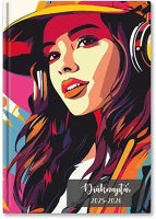 Toptimer 23.0014609 Diák zsebkönyv  papírborító b/6 heti 120x170mm girl 2025-2026 kép