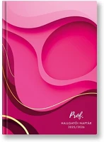 Toptimer 23.0014702 Hallgatói zsebkönyv  prof papírborító a/5 heti 150x210 mm pink 2025-2026 kép