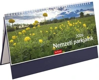 Toptimer 23.0082003 Asztali naptár képes  t054 álló fehér lapos nemzeti park kék 2026. kép