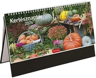 Toptimer 23.0082101 Asztali naptár képes  t054 álló fehér lapos kertész fekete 2026. kép