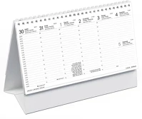Toptimer 23.0082301 Asztali naptár kép nélküli  t055 álló fehér lapos papír táblás 2026. kép