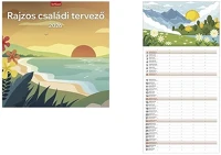 Toptimer 23.01259 Falinaptár  t098 290x580mm álló rajzos családi tervező 2026. kép