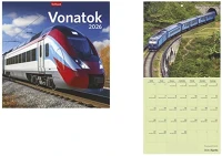 Toptimer 23.01280 Falinaptár  t098 290x580mm álló vonatok 2026. kép