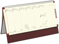 Toptimer 23.0220112 Asztali naptár kép nélküli  c051 álló sárga lapos bordó 2026. kép