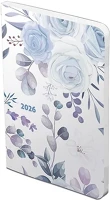 Toptimer 23.032735 Határidőnapló  joy flexi f012 b/6 heti fehér lapos kék rózsa 2026. kép