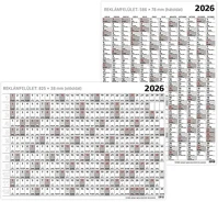 Toptimer 23.0451007 Plakátnaptár  t100 éves b/1 976x686mm kétoldalas 2026. kép