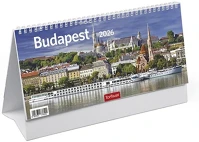 Toptimer 23.090213 Asztali naptár képes  t066 álló fehér lapos budapest 2026. kép