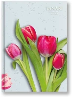 Toptimer 23.0937706 Tanári zsebkönyv  papírborító a/5 heti 145x205 mm tulipán 2025-2026 kép