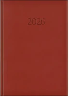 Toptimer 23.09821 Határidőnapló  wide w024 a/4 napi fehér lapos bordó 2026. kép