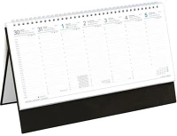 Toptimer 25T510T-003 Asztali naptár kép nélküli  t051 álló fehér lapos fekete 2025. kép