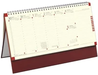 Toptimer 26C510T-002 Naptár, asztali, álló, jegyzetblokkos, bordó kép