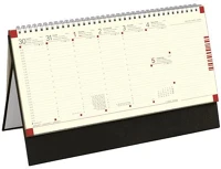 Toptimer 26C510T-003 Naptár, asztali, álló, jegyzetblokkos, fekete kép