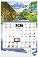 Toptimer 26T8100-012 Naptár, speditőr, három hónapos, egy tömbős, 