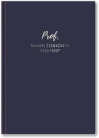 Toptimer 27P100T-402 Tanári zsebkönyv, 2026/2027 tanév, a5, heti, kék kép