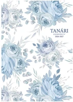 Toptimer 27P200-00G p200 papírborító a/5 heti 145x205 mm kék virág 2026-2027 kép