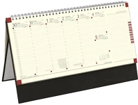 Toptimer C510T-003 Asztali naptár kép nélküli  c051 álló sárga lapos fekete 2026. kép