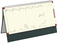 Toptimer C510T-006 Asztali naptár kép nélküli  c051 álló sárga lapos zöld 2026. kép