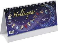 Toptimer T059 Asztali naptár képes  t059 álló fehér lapos holdnaptár 2027 kép