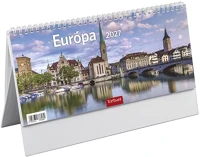 Toptimer T063 Asztali naptár képes  t063 álló fehér lapos európa 2027 kép