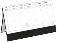 Toptimer T510T-003 Asztali naptár kép nélküli  t051 álló fehér lapos fekete 2026. kép