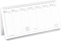 Toptimer T520P-00P Asztali naptár kép nélküli  t052 álló fehér lapos papír táblás 2026. kép