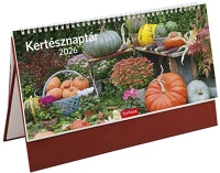 Toptimer T541T-002 Asztali naptár képes  t054 álló fehér lapos kertész bordó 2026. kép