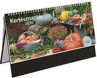 Toptimer T541T-003 Asztali naptár képes  t054 álló fehér lapos kertész fekete 2026. kép