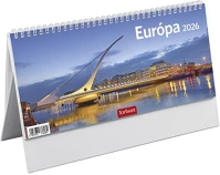 Toptimer T631P-00P Asztali naptár képes  t063 álló fehér lapos európa 2026. kép