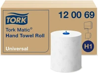 Tork 120069 FEHÉR Kéztörlő 2 rétegű tekercses átmérő: 19 cm 150 m/600 lap/tekercs 6 kép