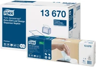 Tork 13670 Szalvéta adagolóba 500 db/csomag 8 csomag/karton fehér levélmintás extra kép
