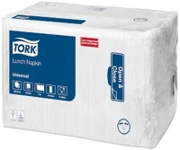 Tork 509308 FEHÉR Szalvéta 1 rétegű 1/8 hajtás lapméret: 32,5 x 32,5 cm 500 lap/csomag kép