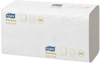 Tork COR_KHH251 kéztörlő, interfold hajtás, h2 rendszer, 2 rétegű, 100 lap, premium kép