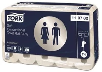 Tork COR_KHH535 Toalettpapír, t4 rendszer, 3 rétegű, 12,5 cm átmérő, advanced, fehér kép