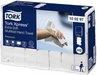 Tork DA503XSZHT100297 kéztörlő h2 premium interfold, extra soft, 2 rétegű, 100 lap/csg, 21 csg kép
