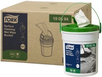 Tork DA503XSZHT190594 felülettisztító nedves törlőkendő premium, fehér, 1r., 58lap/vödör kép