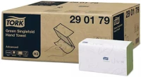 Tork DA503XSZHT290179 kéztörlő h3 z hajtogatású advanced - 2r., zöld, 250 lap/csg, 15csg kép