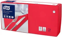 Tork DA503XSZHT477861 Szalvéta soft lunch 33/3, piros, 150lap/csg, 10csg/karton kép