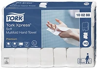 Tork TORK/100288/KTN Kéztörlő  xpress soft multifold premium h2 hajtogatású 2 rétegű fehér kép