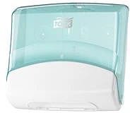 Tork TÖRLŐPAPÍR-KENDŐADAGOLÓ, W4 Törlőpapír-kendőadagoló, w4 rendszer, performance, fehér/türkiz kép