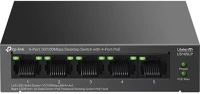 Tp-link 5X100MBPS Switch 5x100mbps (4xpoe) fémházas asztali, ls105lp kép