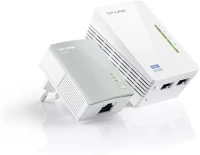 Tp-link AV600 2X100MBPS Powerline av600 2x100mbps + wireless n-es 300mbps, tl-wpa4220 kit kép