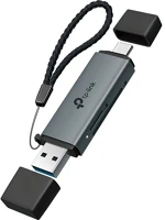 Tp-link UA430D Usb-a/c 3.2 gen1×1 sd, microsd(tf) kártyaolvasó szürke kép