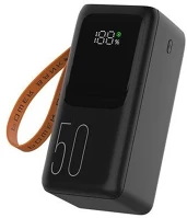 Tracer TRABAT47370 vouge 5, 20w, 50000 mah 1x usb type-c 4 x usb type-a fekete hordozható power kép