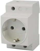 Tracon C60-DAO Tracon C60-DAO oldalsó védőérintkezővel 230V, 16A, 2P+En sorolható csatlakozó aljzat kép