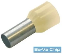 Tracon E124 10 mm2 szigetelt vajszín érvéghüvely kép