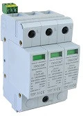 Tracon ESPD2-40-4P Cserélhető betéttel t2 ac típusú túlfeszültség levezető kép