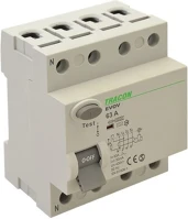 Tracon EVOV4P6303 4 pólusú 63a 30ma 6ka ac áram-védőkapcsoló kép
