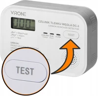 Tracon TRACONCO218 CO218A szén-monoxid vészjelző készülék LCD kijelző (CO218A) VIRONE DC3 kép